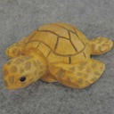 SEA TURTLE WOOD SAND 3x3.5"