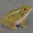 FROG SITTING WOOD 4&quot; x 3&quot;
