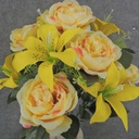 ROSE/TIGER LILY BUSH X12  YELLOW