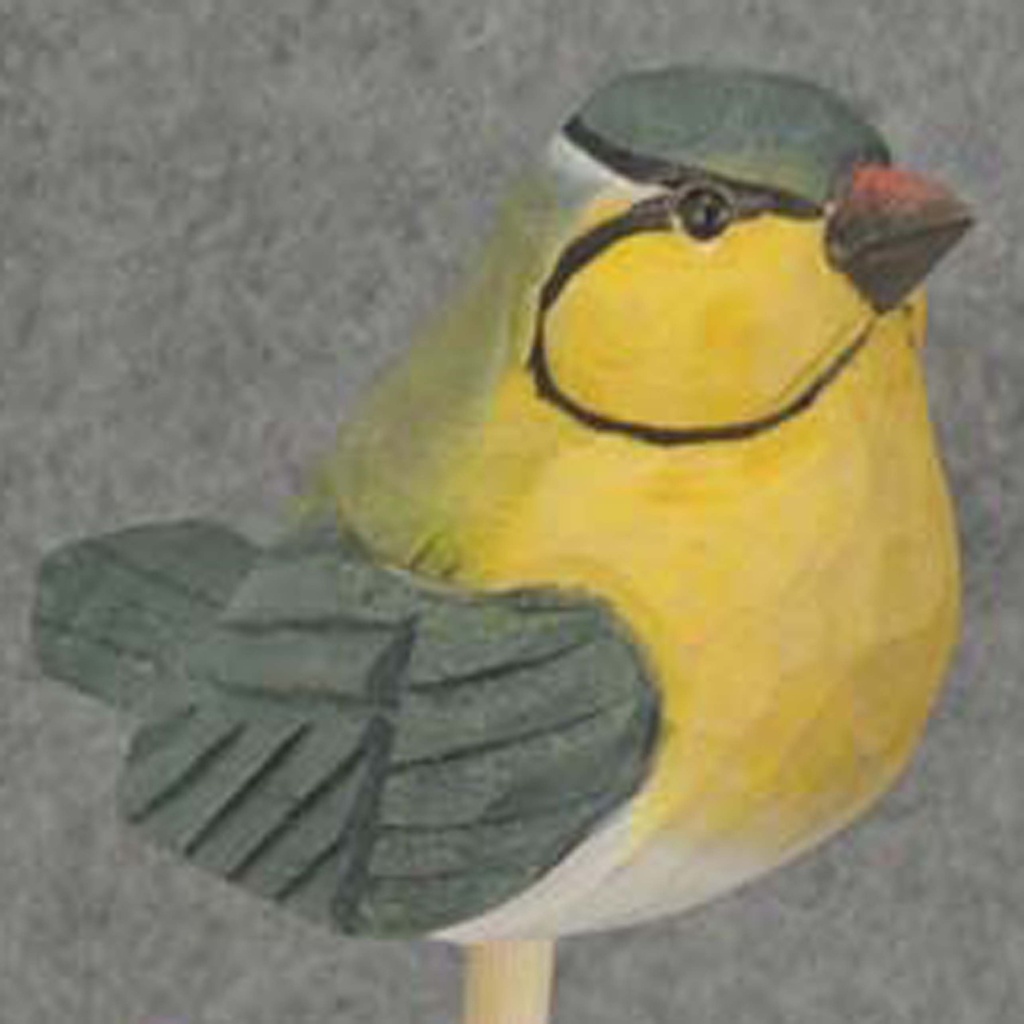 BIRD (BLUE TIT) PICK WOOD 3" 7.5" PICK