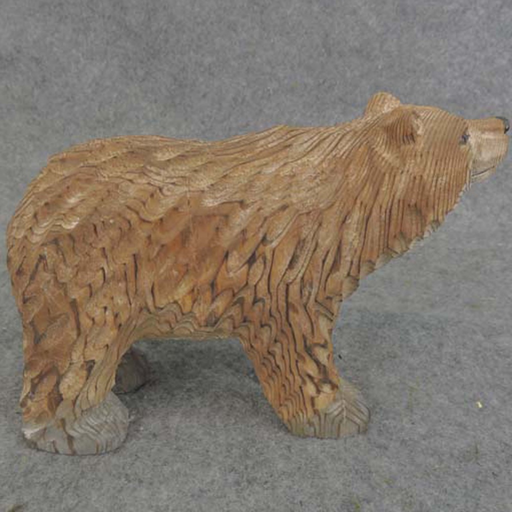 BEAR WOOD HEAD UP 7x4.5"