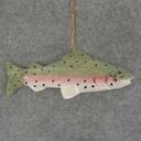 GAME FISH HANGER WOOD 4.25" RED/GRN/WHT 6/BG