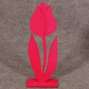 TULIP 10.5"H WOOD DISPLAY 6-ASSORTED COLOR