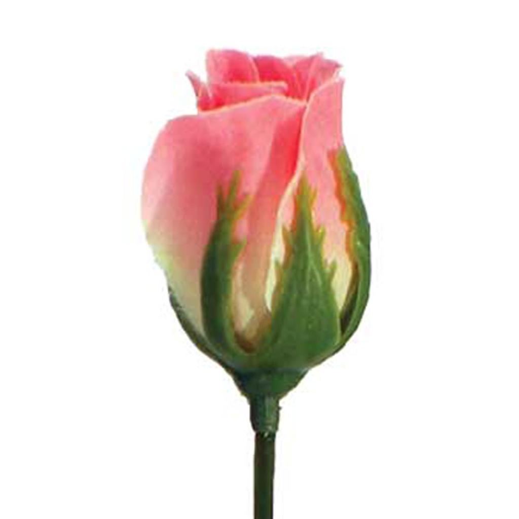 ROSE BUD SINGLE FRENCH CREAM PIN 14.5"