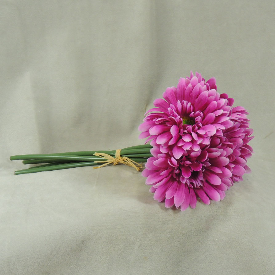 GERBERA MEDIUM 10.5&quot; BUNDLE X6  FUCHSIA