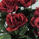 ROSE 21" w/BUD BUSH X 12  RED