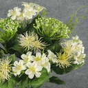LILY/QUEEN ANN'S LACE BUSH X9  CREAM