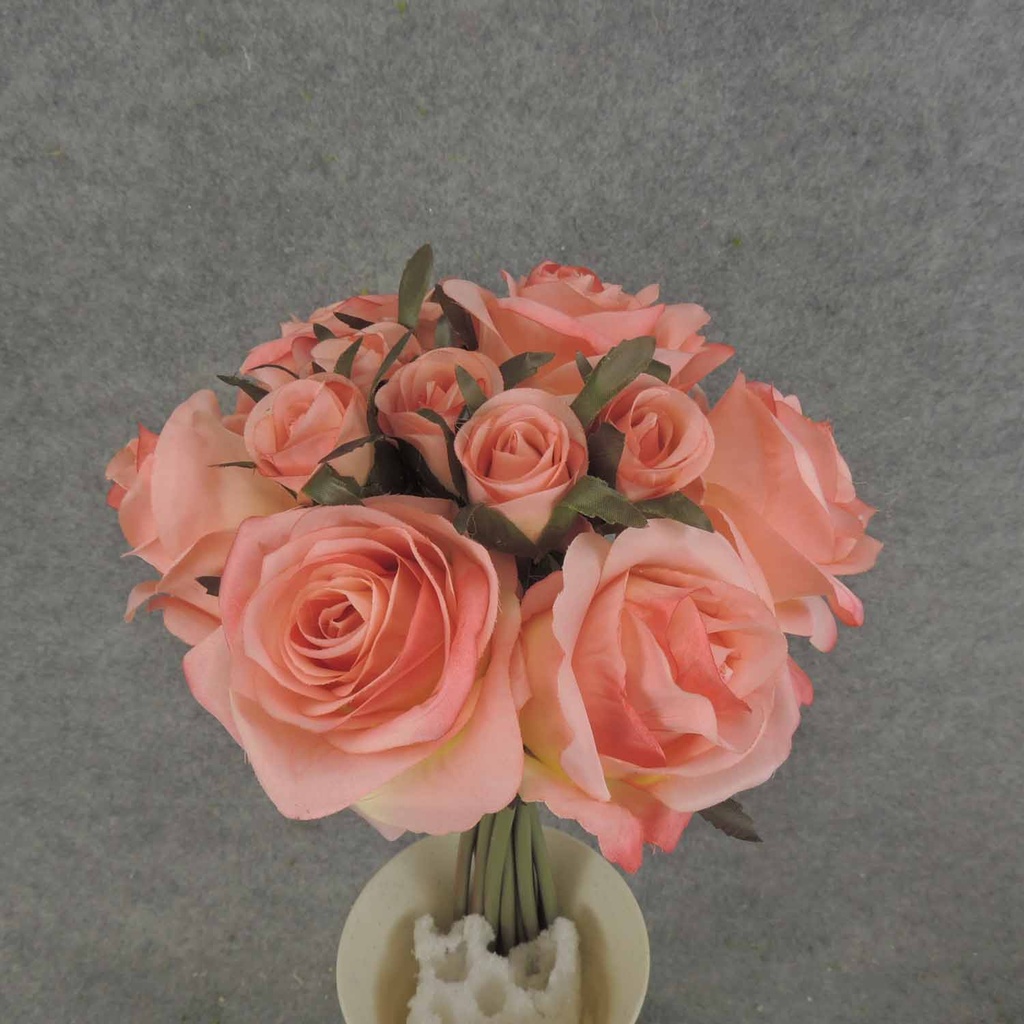 ROSE NOSEGAY/STANDING BOUQUET  CORAL