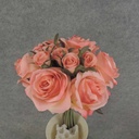 ROSE NOSEGAY/STANDING BOUQUET  CORAL