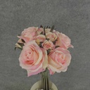 ROSE NOSEGAY/STANDING BOUQUET  CREAM/PINK