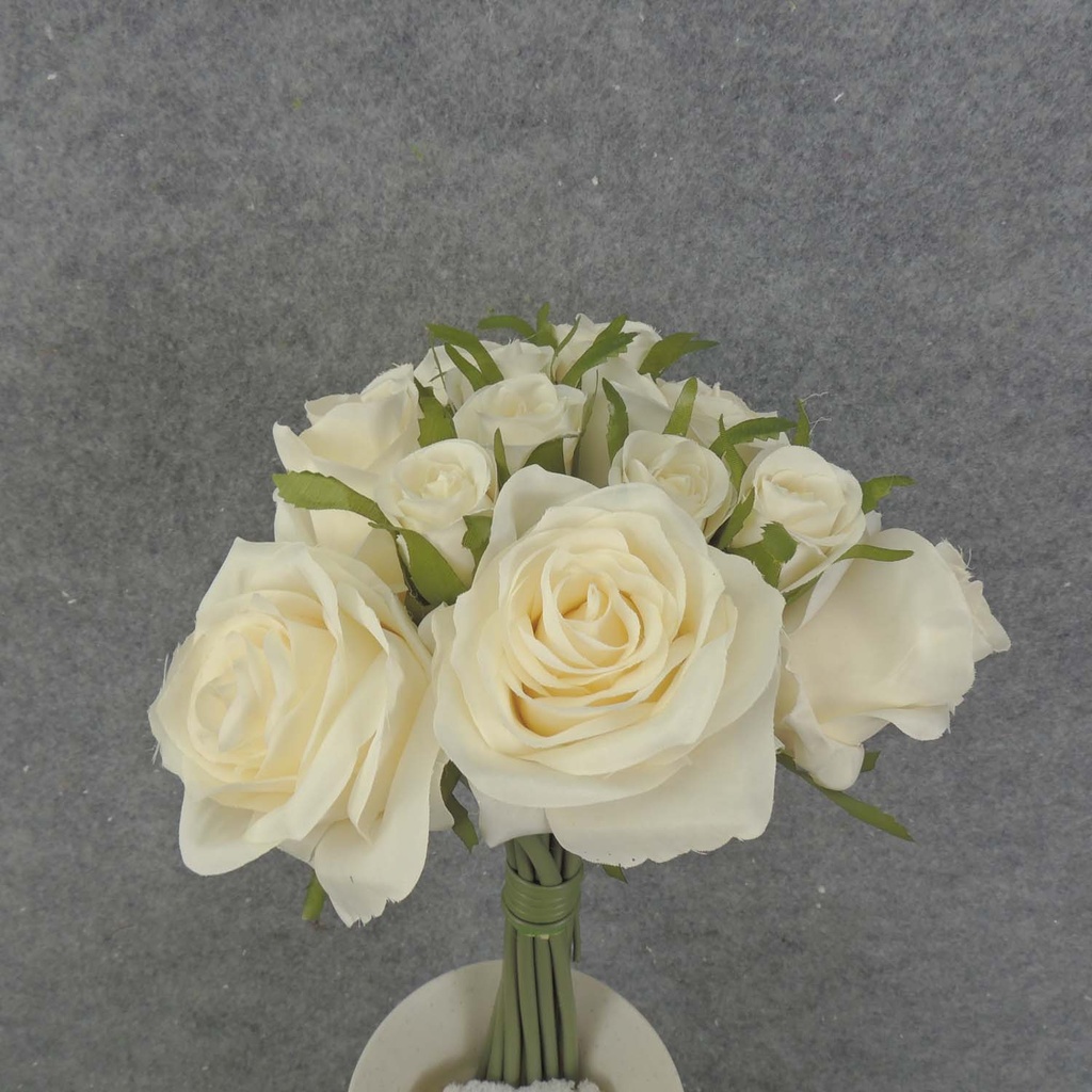 ROSE NOSEGAY/STANDING BOUQUET  IVORY