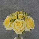 ROSE NOSEGAY/STANDING BOUQUET  LIGHT YELLOW