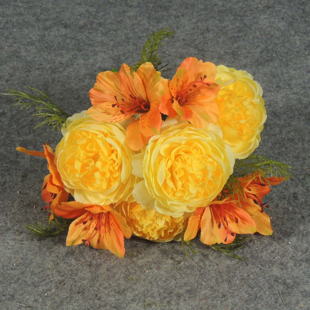 RANUNCULUS/ALSTROMERIA BUNDLE  ORANGE/YELLOW