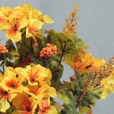 HYDRANGEA/MAPLE LVS &amp; BERRIES BUSHx12 GOLD