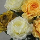 RANUNCULUS BUSH X12 17"  CREAM/GREEN/YELLOW