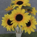 SUNFLOWER BUSH X8  19"