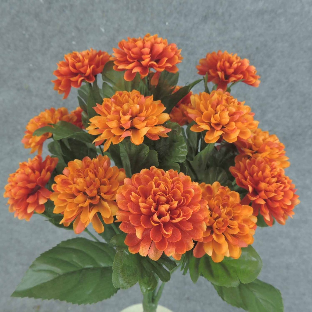 MUM (POM POM) BUSH X18  14"  RUST