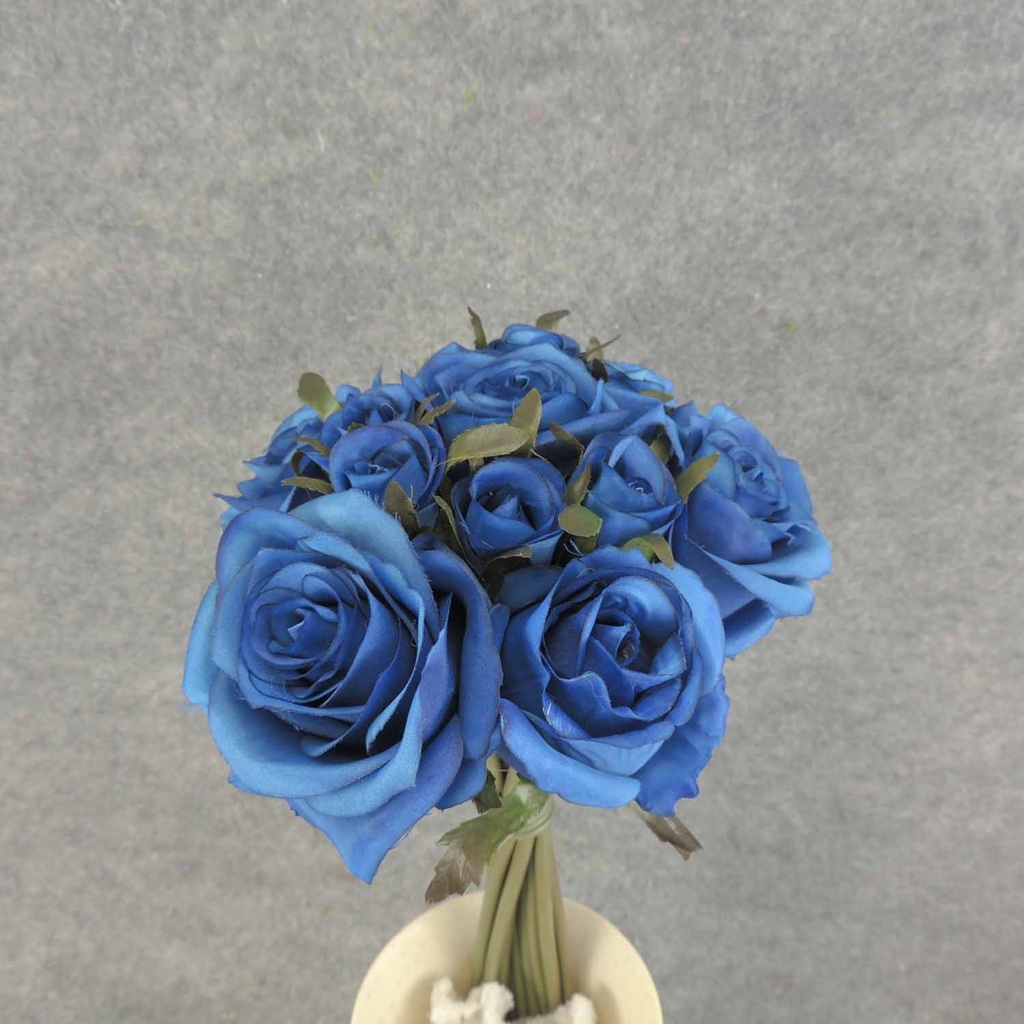 ROSE NOSEGAY/STANDING BOUQUET  ROYAL BLUE