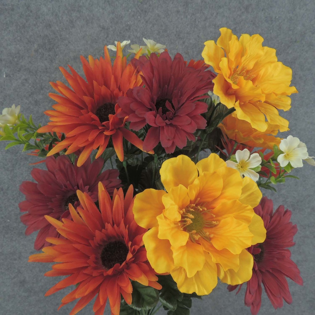 GERBERA/LILY MIX BUSH 22" X18