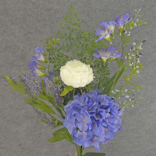 HYDRANGEA/PEONY/FREESIA BUNDLE 30" CREAM/LAVENDR