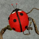 LADYBUG RED 2.5&quot; ON CLIP(4/BAG)