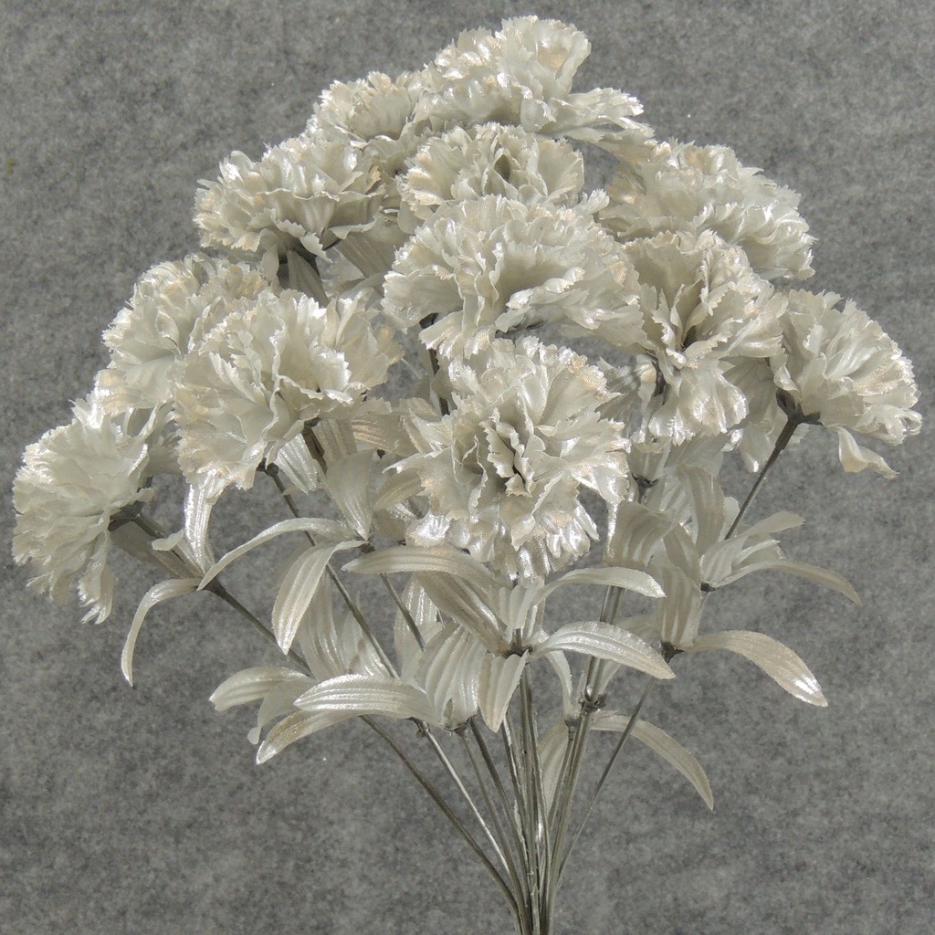 CARNATION BUSH METALLIC SILX14