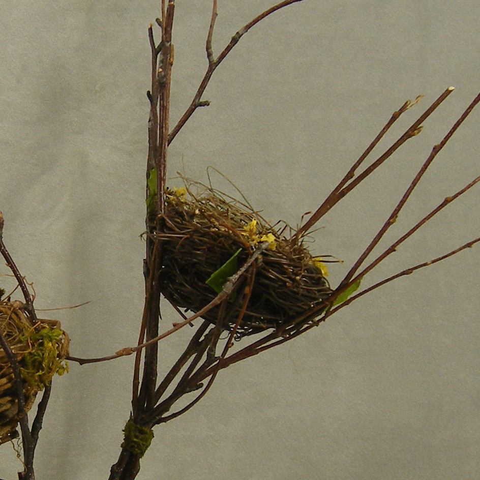 NEST 3.5&quot; IN 15&quot; TWIG BRANCHES 2-ASSORTED