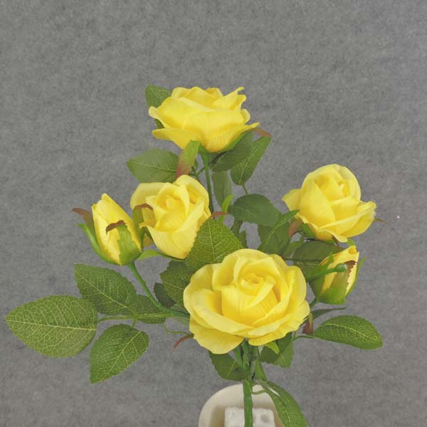 ROSE SPRAY X7  14" YELLOW