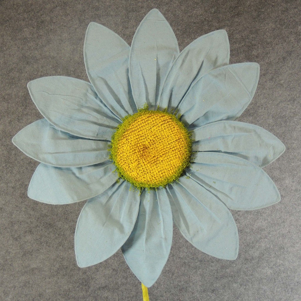 FLOWER STEM FABRIC 22"D/50"H  BLUE