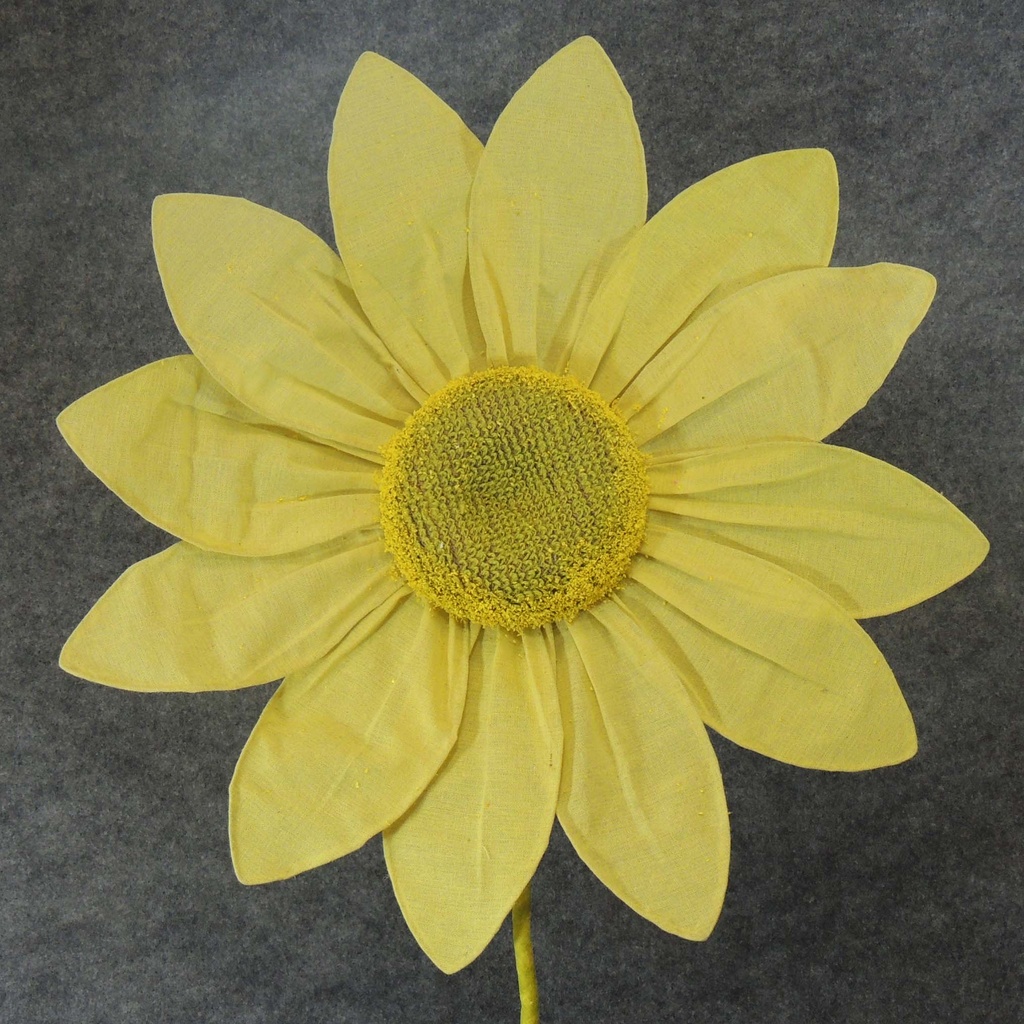 FLOWER STEM FABRIC 22"D/50"H  YELLOW