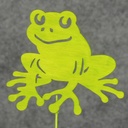 FROG 3.25" X 2.75" W/9" PICK (12/BAG) GREEN