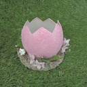 EGG PLANTER ROUND 5.5 x 4.25"  PINK