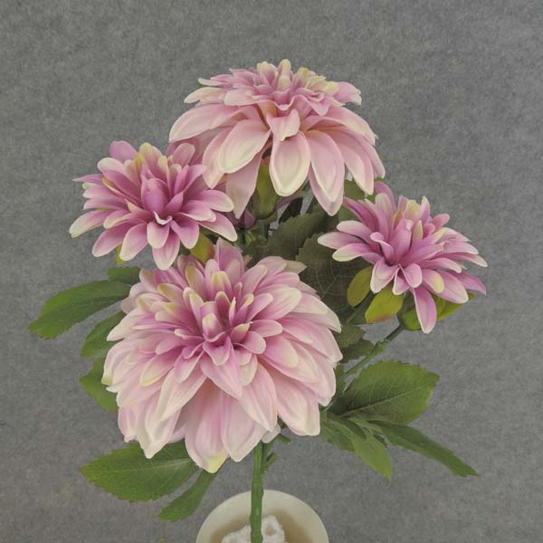 DAHLIA SPRAY X7 15.5"  MAUVE/PINK