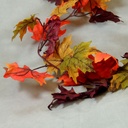 GARLAND MAPLE LEAVES 6' BURG/ORG