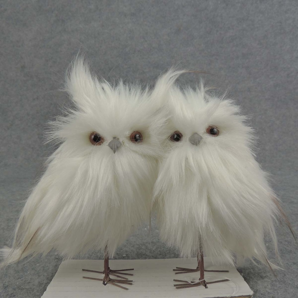 OWL PAIR 5" WHITE