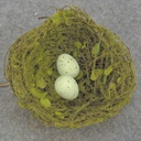 NEST-MOSS 4" ON PICK WITH EGGS