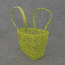 BASKET PAPER 7x5x4" LARGE  GREEN