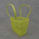 BASKET PAPER 7x5x4" LARGE  GREEN