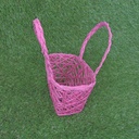 BASKET PAPER 7x5x4" LARGE  HOT PINK