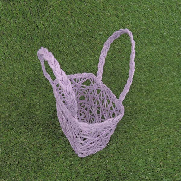 BASKET PAPER 7x5x4" LARGE  LAVENDER