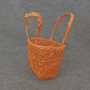 BASKET PAPER 7x5x4" LARGE  ORANGE