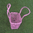 BASKET PAPER 7x5x4" LARGE  PINK