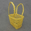 BASKET PAPER 7x5x4" LARGE  YELLOW