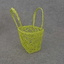 BASKET PAPER 6x4.5x3" MEDIUM  GREEN