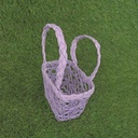 BASKET PAPER 6x4.5x3" MEDIUM  LAVENDER