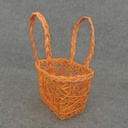 BASKET PAPER 6x4.5x3" MEDIUM  ORANGE