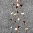 PIP BERRY GARLAND 9'  CREAM/BURGUNDY