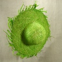 HAT GARDEN STRAW     GREEN