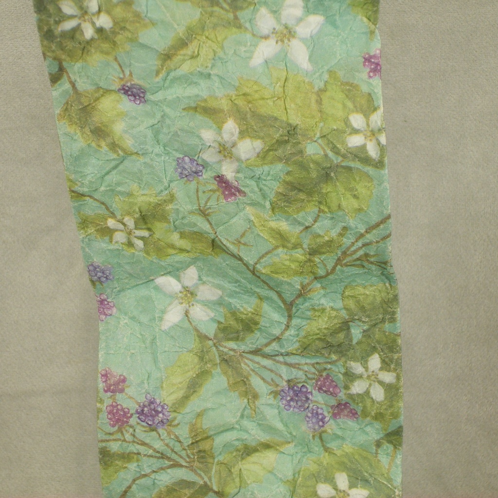 RIBBON PAPER 9'x4" WIRED  GREEN