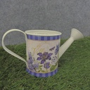 PLANTER WATERING CAN 7.5x3.5&quot; SM. PURPLE CLEMAT